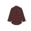 SS21 Oversize rutete skjorte med lange ermer, brun 658806TKM366100