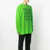 SS21 Print Crew for menn, grønn 641667TJVI34162