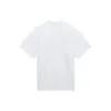 SS21 Retro, vanlig veving, stor passform, kortærmet unisex-T-skjorte i hvitt 657059TKV949000