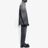SS21 Slitt Denim skjorte for menn, svart 657610TBP191090