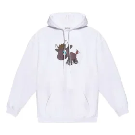 SS21 Unisex med små mønstre og tegneserieprint, hvit 578135TJVE69000