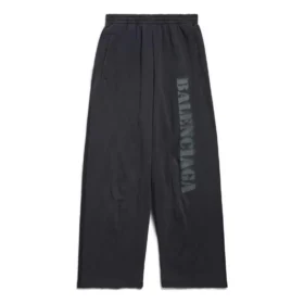Stencil Type Baggy Sweatpants «Black Grey» 771081TQVA41750