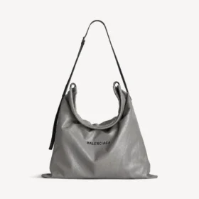 Stor crossbody-veske for menn i grått