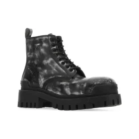 Strike ankelstøvler «Washed Out Black Leather» 589338WBEF19010