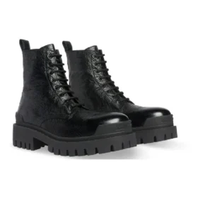 Strike snørestøvler «Black Lambskin» 590974WAD401000