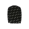 Strikkegenser med logo i skrift over hele «Svart» 646493T41121070