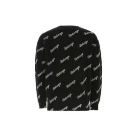 Strikkegenser med logo i skrift over hele «Svart» 646493T41121070 Strikkegenser med logo i skrift over hele «Svart» 646493T41121070
