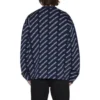 Strikkegenser med logo over hele «Blue White» 736248T32338502