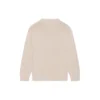 Strikket genser med rund hals og BB Laurel Crown-logo «Beige» 664369T32119028