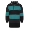 Stripet oversized-hettegensere «Green Black» 556137TDV325567