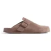 Sunday Mules «Lysbrunt kalveskinn i semsket skinn» 761284WCGA12010