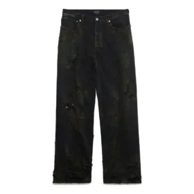 Super Destroyed Baggy-bukser «Black» 745248TBP471363