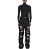 Super Destroyed Baggy-bukser «Black» 745248TBP471363