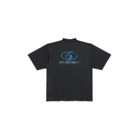 Surfer-T-skjorte, medium passform «Black Blue» 764235TPVM31412