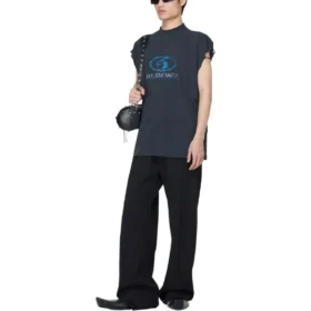 Surfer-T-skjorte uten ermer «Black Blue» 767844TPVM31412
