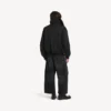 Svarte jeans med buet passform for menn
