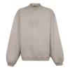 Sweatshirt med brodert logo og rund hals «Beige» 656999-TKV74-2966
