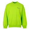 Sweatshirt med kontrastlogo «Lime» 671125TKVB57072