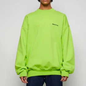 Sweatshirt med kontrastlogo «Lime» 671125TKVB57072 Sweatshirt med kontrastlogo «Lime» 671125TKVB57072