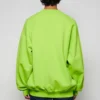 Sweatshirt med kontrastlogo «Lime» 671125TKVB57072