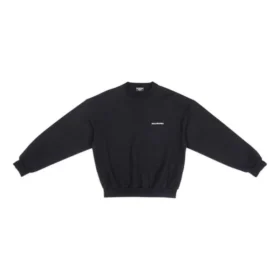 Sweatshirt med rund hals, normal passform «Black» 697869TMVF51070 Sweatshirt med rund hals, normal passform «Black» 697869TMVF51070