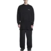Sweatshirt med rund hals, normal passform «Black» 697869TMVF51070