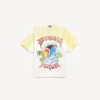 T-skjorte for menn med ekstrem tie-dye-mønster og medium passform i hvitt