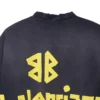 T-skjorte i Tape Type, medium passform «Black Faded» 739784TOVA91055