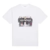 T-skjorte med bandportrett og trykt logo, retro, kort erme «White» 612965TIV479000