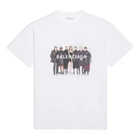 T-skjorte med bandportrett og trykt logo, retro, kort erme «White» 612965TIV479000 T-skjorte med bandportrett og trykt logo, retro, kort erme «White» 612965TIV479000