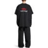 T-skjorte med dobbel front «Washed Black» 791615TQVQ61021