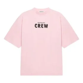 T-skjorte med kort erme og trykt logo, rosa/rød 620941TIVG91900 T-skjorte med kort erme og trykt logo, rosa/rød 620941TIVG91900