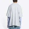 T-skjorte med lag på lag og Slime-logo «Grey» 671401TLVF11203