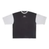 T-skjorte med logo og 3/4-ermer «Washed Black Heather Grey» 699190TMVC81208