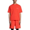 T-skjorte med logo og normal passform «Bright Red» 612965TMVF43168