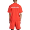 T-skjorte med logo og normal passform «Bright Red» 612965TMVF43168