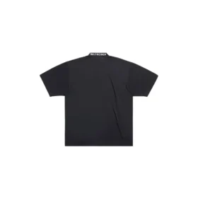 T-skjorte med medium passform «Black Faded» 739784TOVF49034