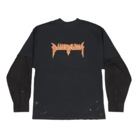 T-skjorte med metallag «Black Faded» 698631TMV881055