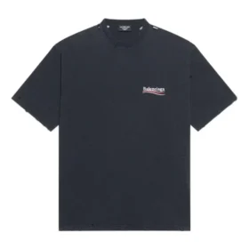 T-skjorte med Political Campaign, stor passform «Washed Black» 641675TKVJ19034 T-skjorte med Political Campaign, stor passform «Washed Black» 641675TKVJ19034