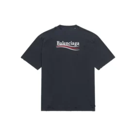 T-skjorte med Political Campaign, stor passform «Washed Black» 641675TKVJ19034 T-skjorte med Political Campaign, stor passform «Washed Black» 641675TKVJ19034