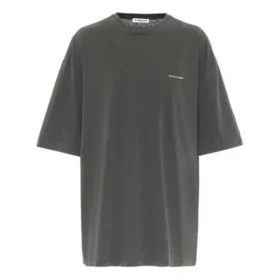 T-skjorte med rund hals, lite logo og korte ermer, grå 556104TYK281055