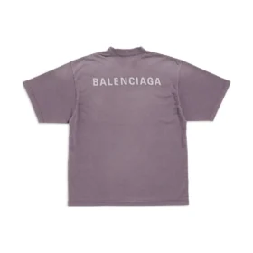 T-skjorte med ryggtrykk, medium passform «Purple Grey» 764235TPVK15500