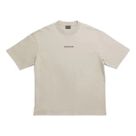 T-skjorte med ryggutskjæring, medium passform «Beige» 612966TOVJ89763