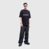 T-skjorte med uskarpt logo «Black Blue» 661705TKVD51070
