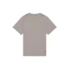 T-skjorte med uskarpt logo-hull, retroklassisk, korte ermer, unisex, grå 661705TKVD58174