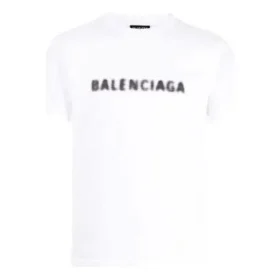 T-skjorte med uskarpt logo «White Black» 661705TKVD59040