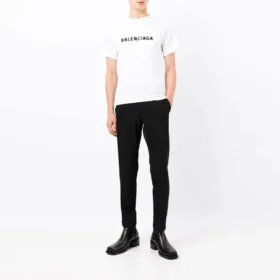 T-skjorte med uskarpt logo «White Black» 661705TKVD59040