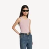 Tanktop for damer i støvrosa