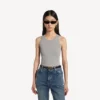 Tanktop for kvinner i grått