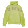 Tape Type Hettegenser med revne lommer og tape-design, oversized «Fluo Yellow» 744441TOVB17204